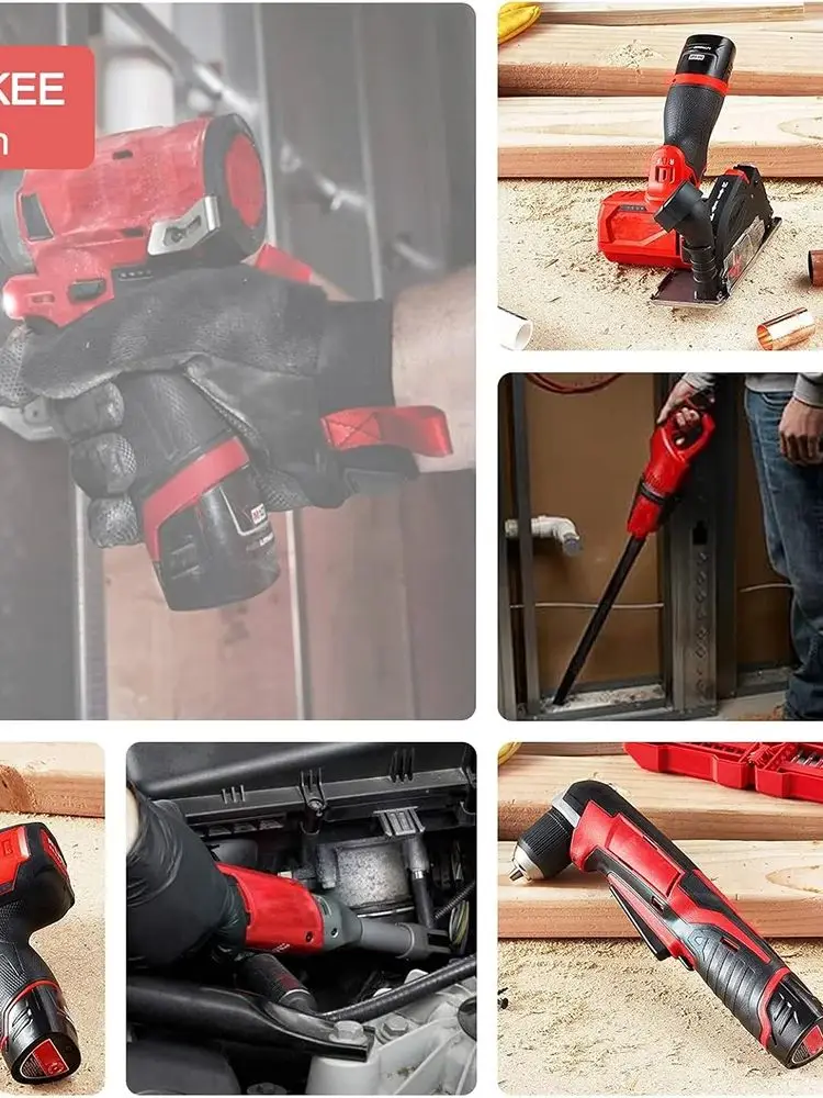 Vhodné pro dobíjecí baterii Milwaukee 12V, kompatibilní s akumulátorovým nářadím Milwaukee M12 XC 48-11-2410 48-11-2420 48-11-2411 - náhled 6