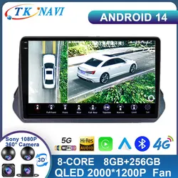 Android 14 per Mitsubishi Outlander TRITON 2023 autoradio lettore Video multimediale navigazione GPS 360 fotocamera Auto Carplay 4G BT