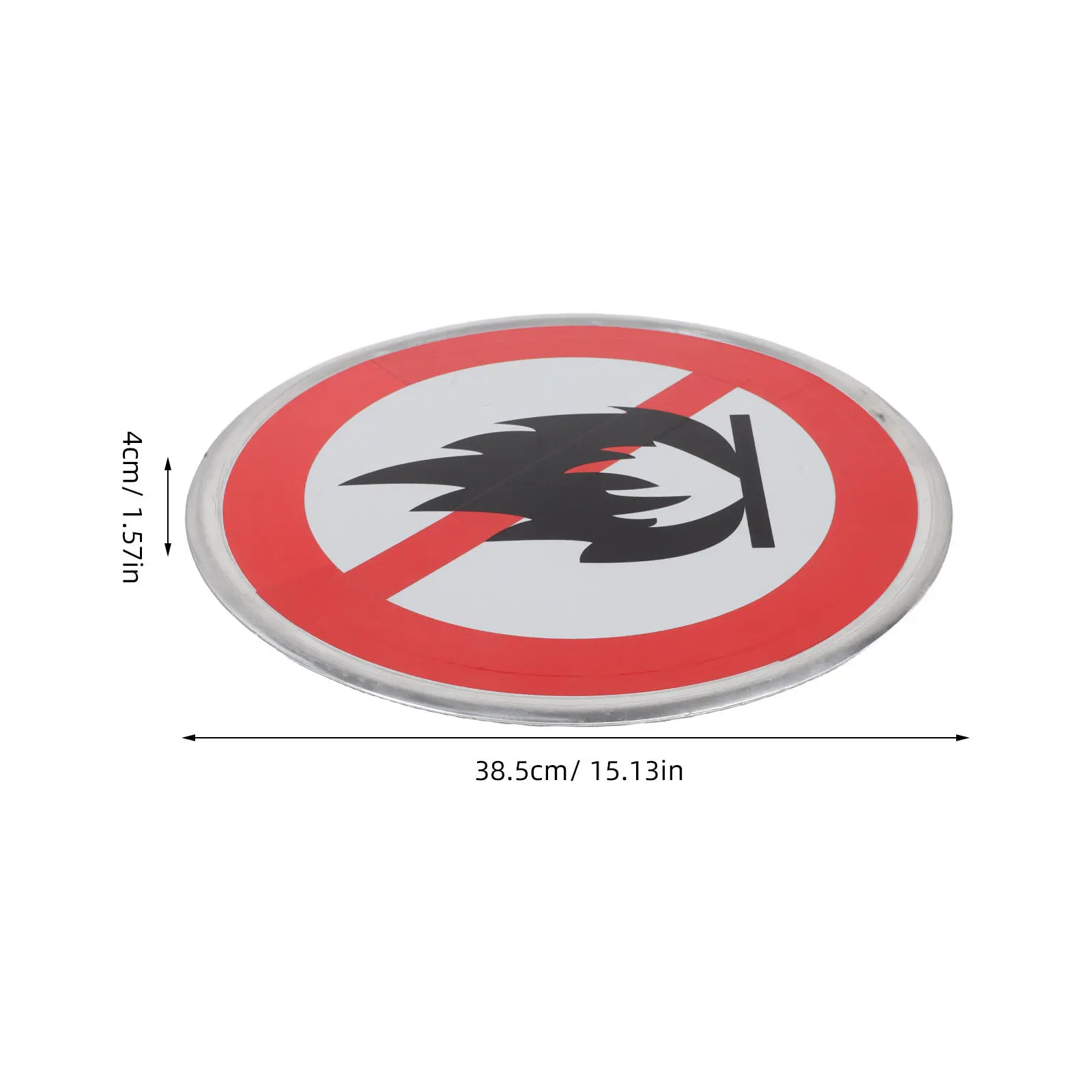 No Open Burning Sign Aluminum Fire Prevention Safety Warning Security Tin Sign 30Cm Forest Campground Outdoor Fire Safety Signs