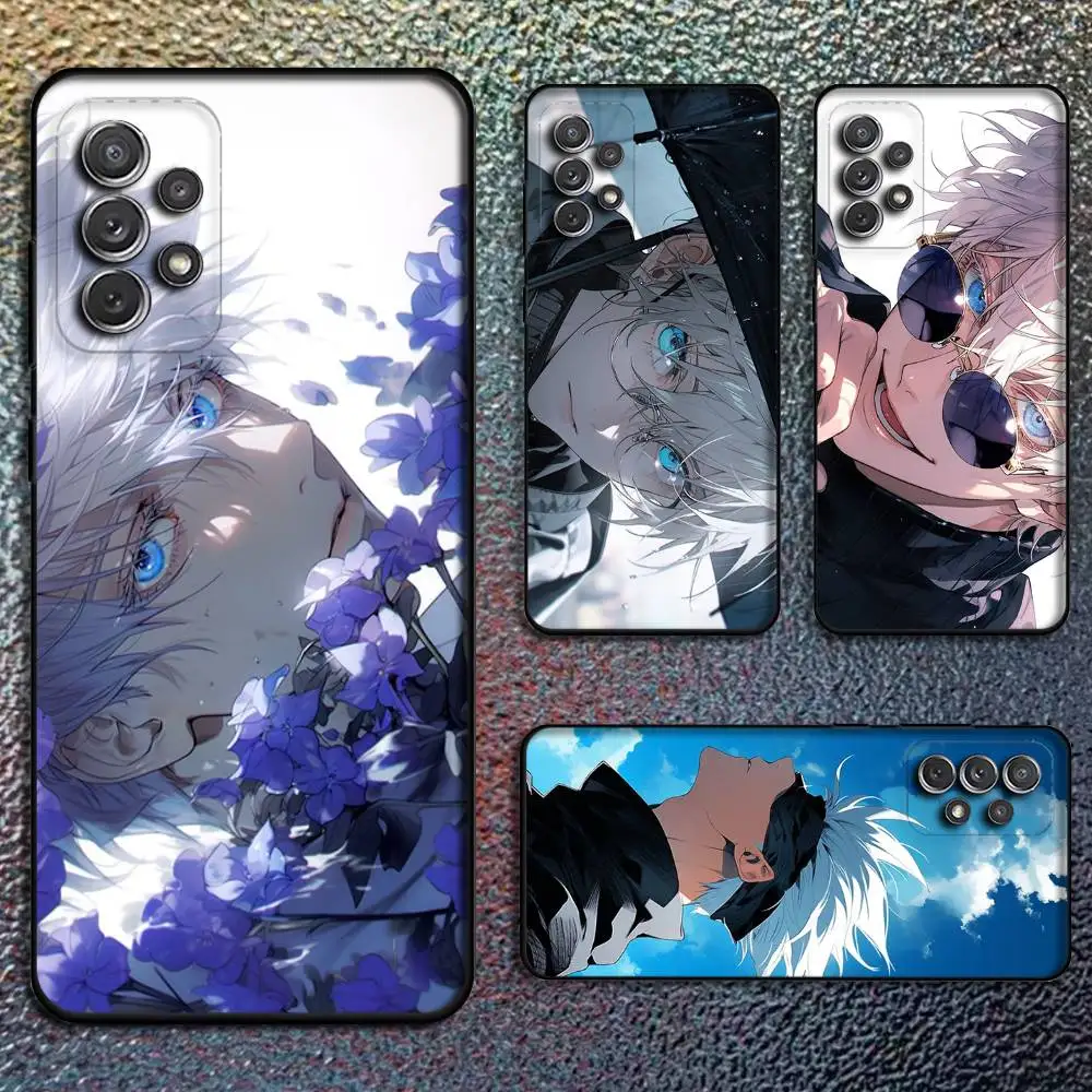 

Cartoon Anime S-Satoru G-Gojo Phone Case For Samsung S25,S24,S21,S22,S23,S30,Ultra,S20,Plus,Fe,Lite,Note,10,9,5G Black Cover