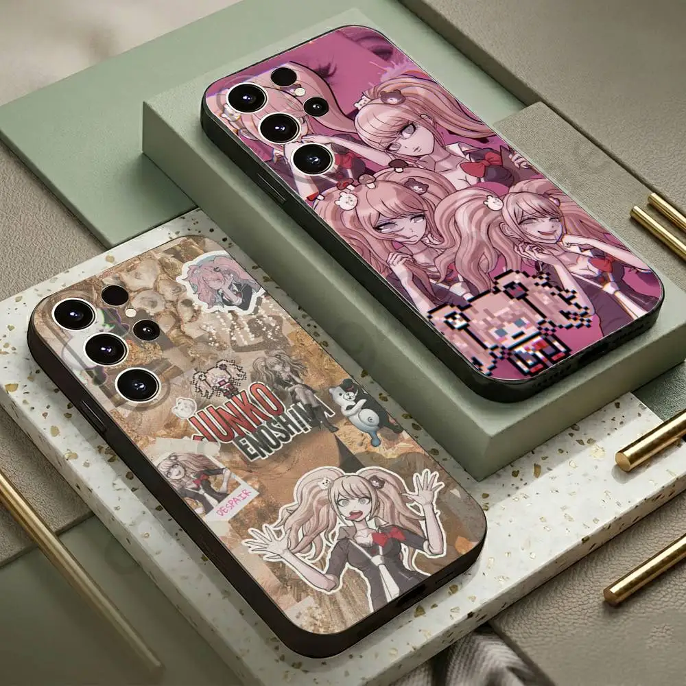 D-Danganronpa Enoshima Junko Phone Case For Samsung S20,21,22,23,24,25,26 Ultra,Plus,Lite,FE,Black Soft Case