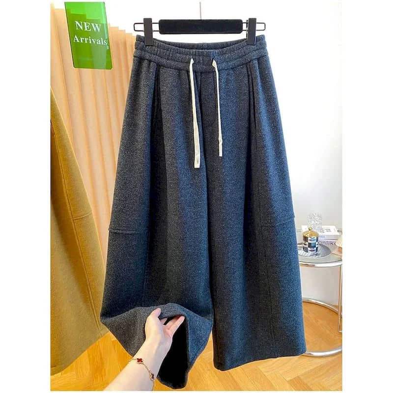 

Брюки-карго, зимние корейские стильные бархатные утолщенные спортивные брюки с эластичной резинкой на талии, уличная женская одежда, повседневные шаровары