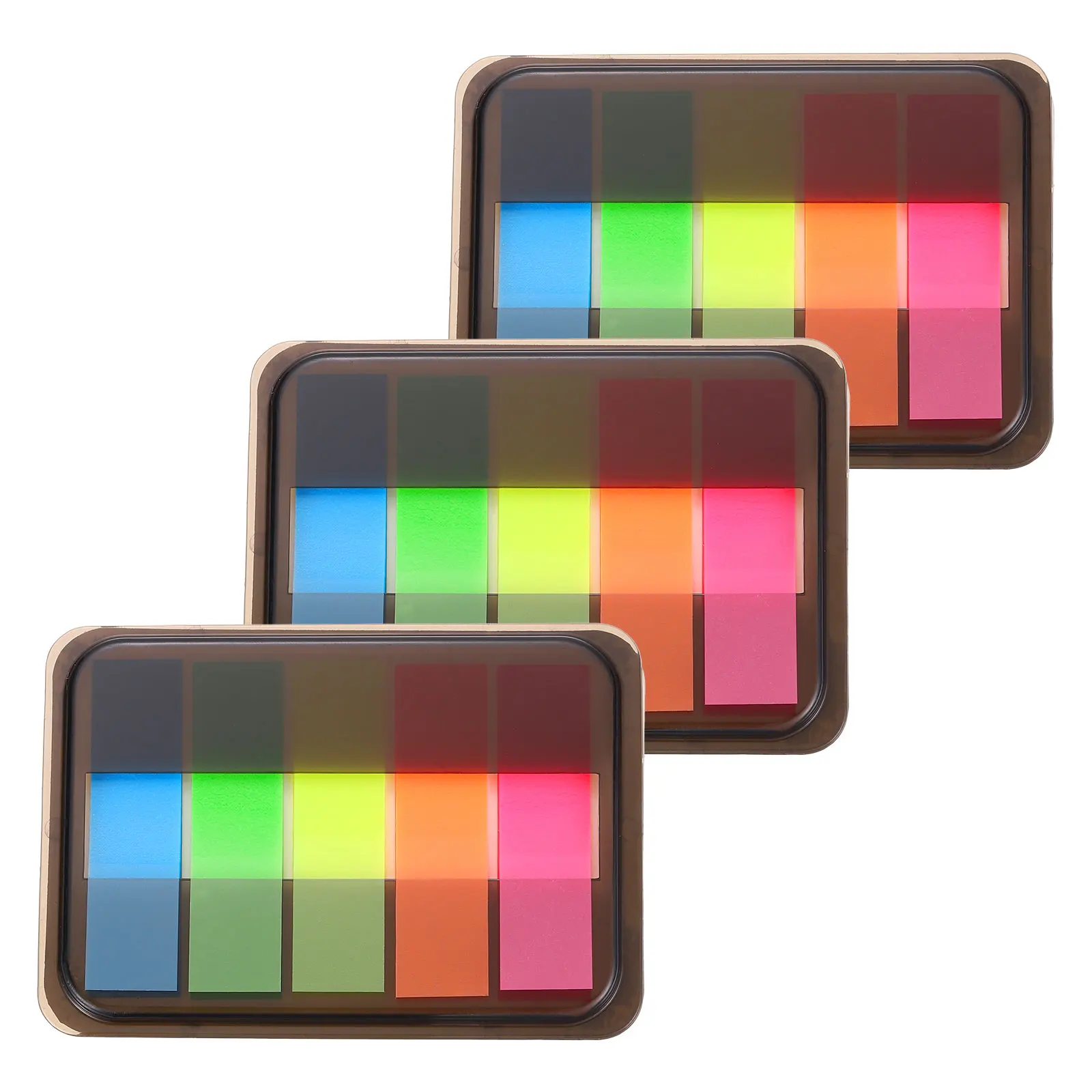 300/600Pcs Transparent Sticky Notes Tabs Pull Up Index Tab with Case Page Makers Book Flags Sticky Label Sticker for Classifying