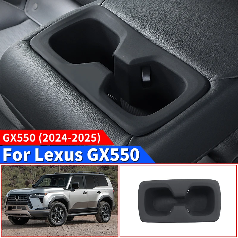 For Lexus GX550 GX550h 2024 2025 Second Row Water Cup Silica gel pad,Upgraded Accessories gx 550 Interior Modification Tuning