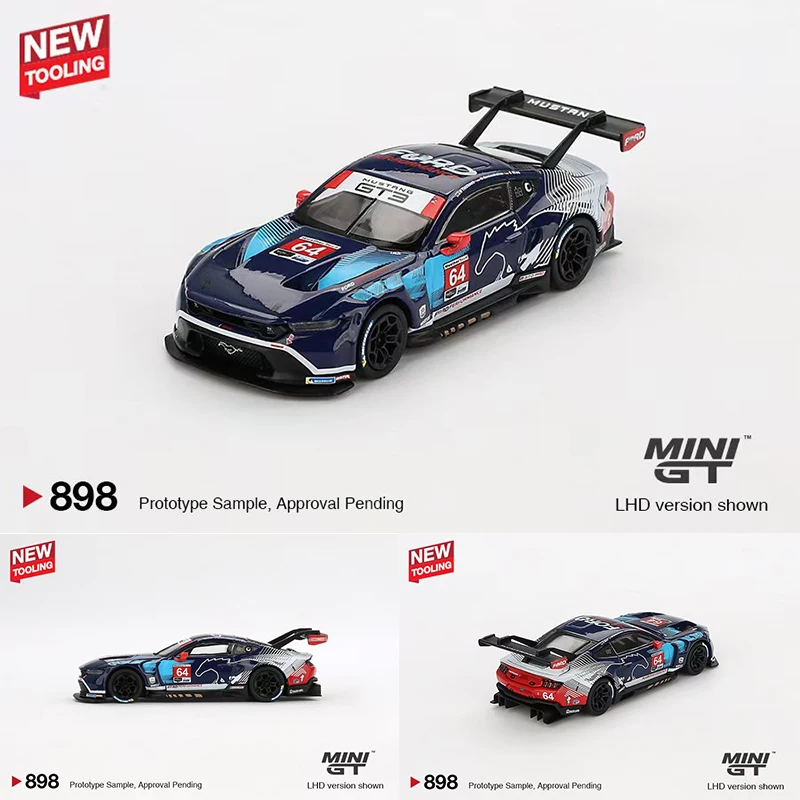 ما قبل البيع MINIGT 898 1:64 موستانج Multimatic Motorsports Diecast نموذج مجموعة اللعب