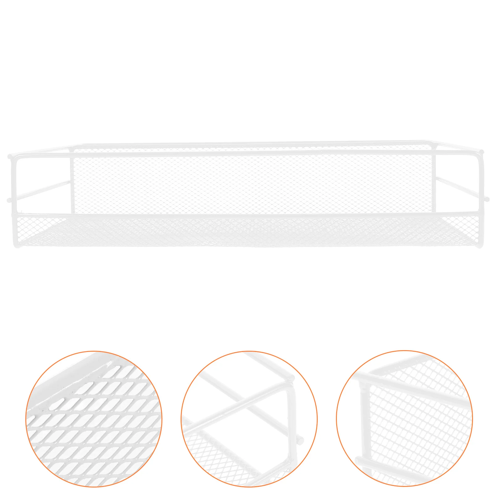 

Storage Rack Basket Wall Mounted Bins Hanging Shelf Shelves Sponge Iron Kitchen Organizer