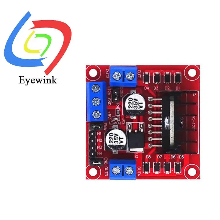 Módulo duplo da ponte H da placa controladora do driver do motor de passo L298N para o carro esperto