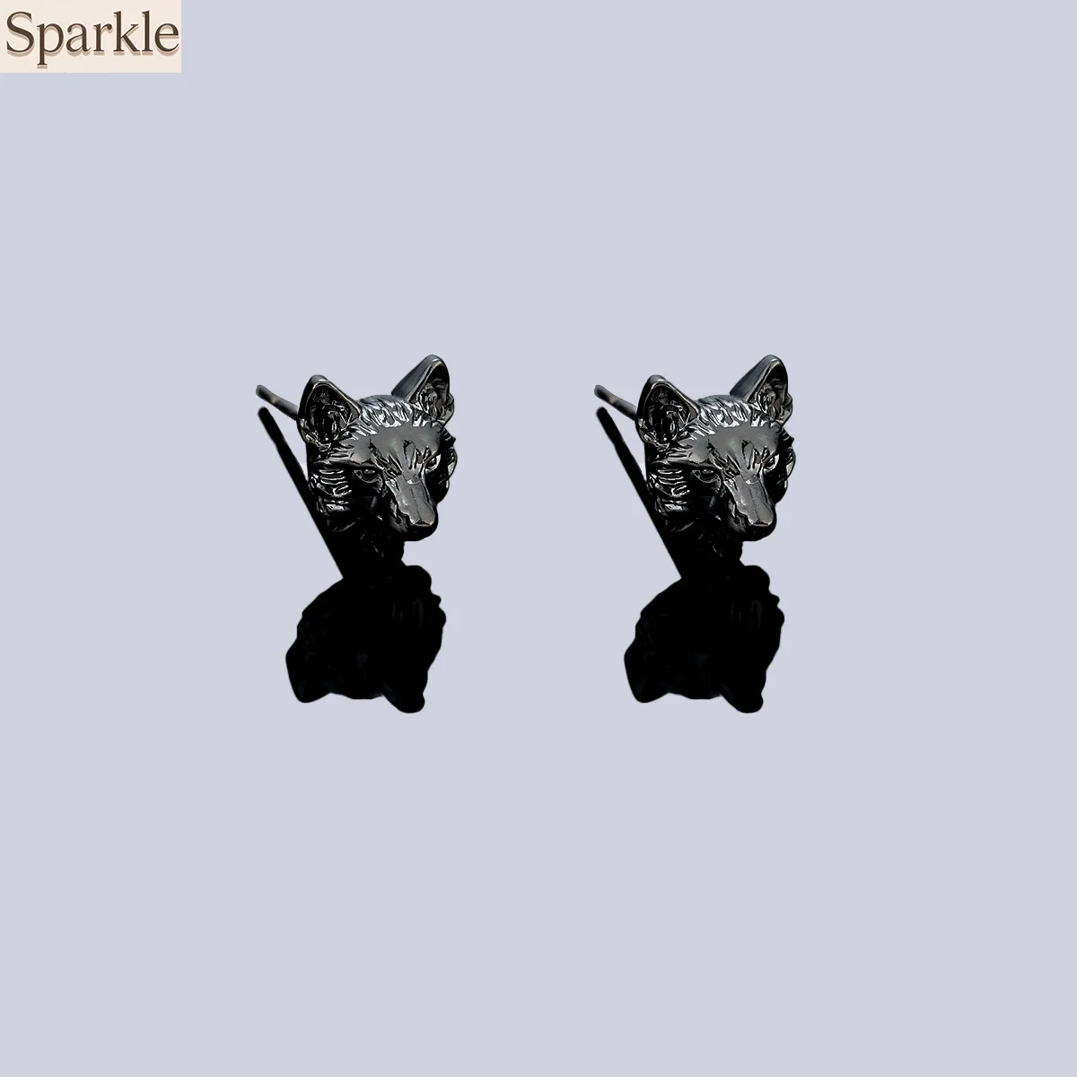 

Original Design Wolf Head Stud Earrings for Men Women Fashion Street Punk HipHop High-End Wolf King Ear Jewelry Accessories