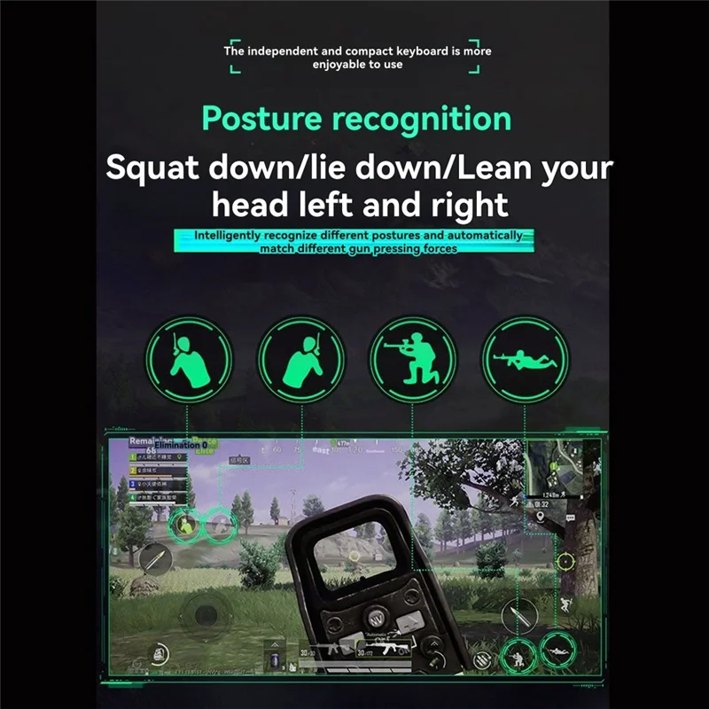 AU67-For PUBG 35Key Ergonomics RGB لوحة مفاتيح الألعاب + لوحة المفاتيح والماوس محول + ماوس 5 في 1 مجموعة ألعاب الهاتف المحمول