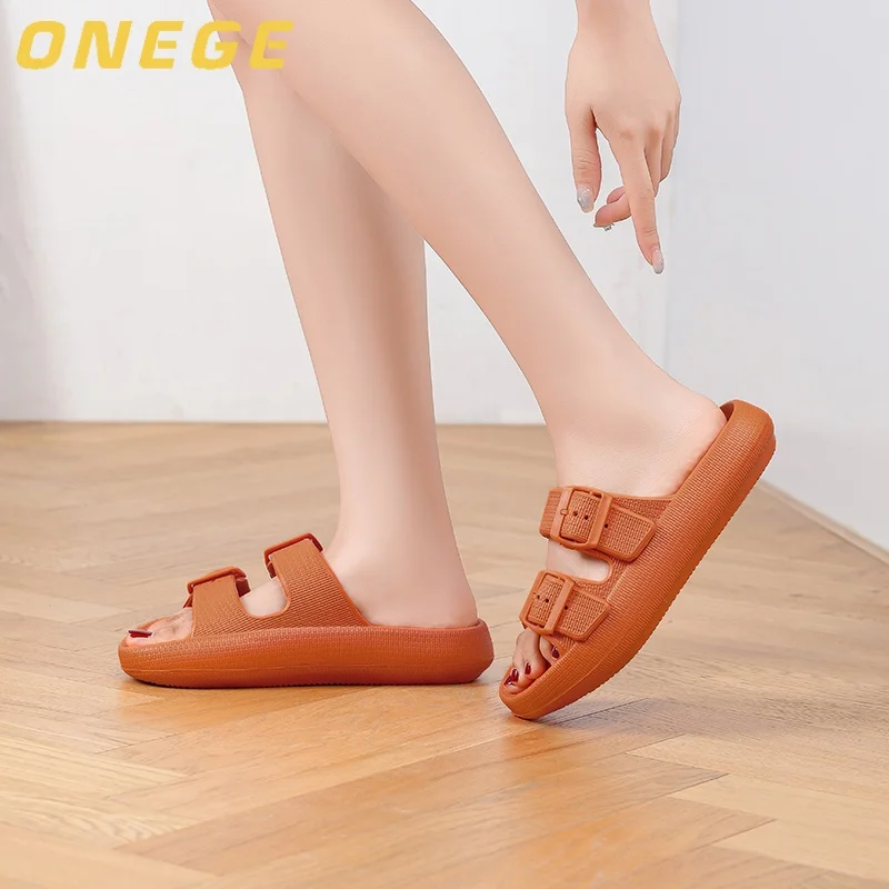 A Pair of Summer Men's New Slippers, Men's Wear-Resistant Couples' Non-Slip Comfortable Sports Beach Shoes, Men's Outer Wear Thick-Soled Soft-Soled Slippers
