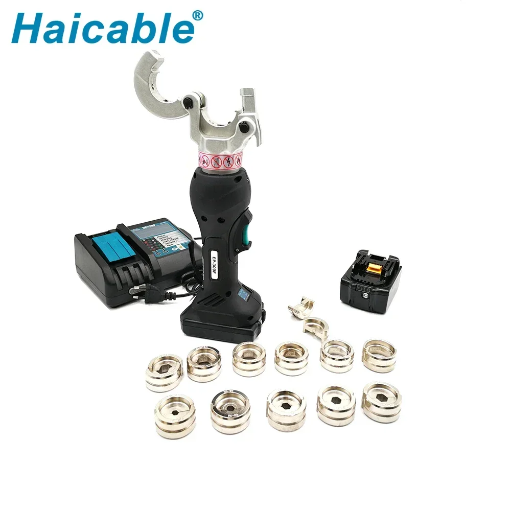 أداة تجعيد العروة الطرفية الهيدروليكية EP-300F تعمل بالبطارية