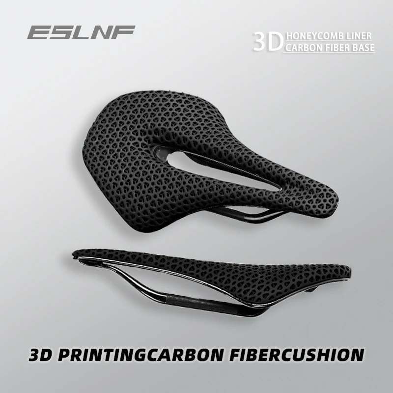 

ESLNF ультралегкое дышащее сиденье для велосипеда из углеродного волокна с 3D принтом, 160 г