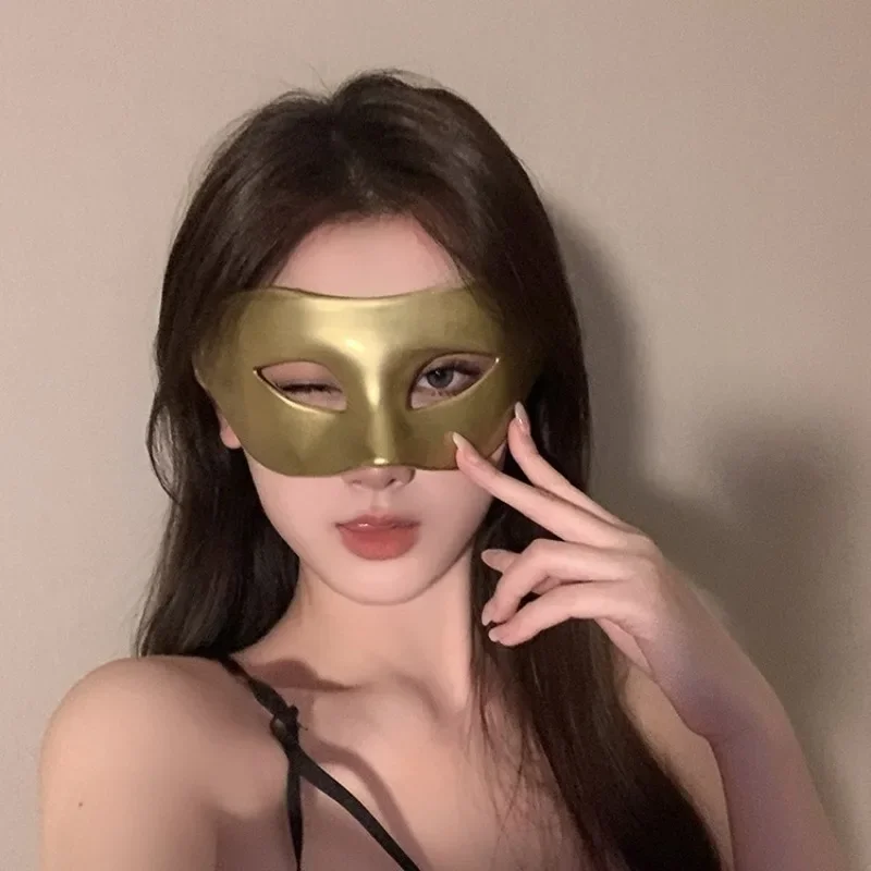 Seksowna maska na pół twarzy dla kobiet i mężczyzn, rekwizyt do cosplayu, na Halloween, Boże Narodzenie, karnawał, bal maskowy, akcesoria do maski cosplay.