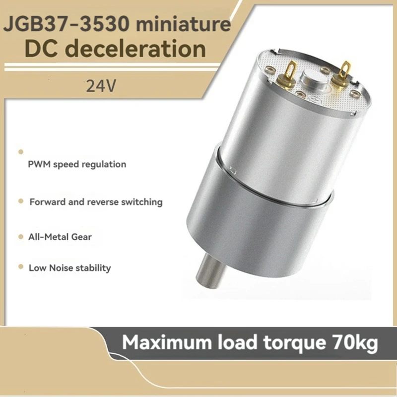 LICG-JGB37-3530 24V DC Motor High Torque Metal Gear Motor Mini DC Gear Reduction Motor