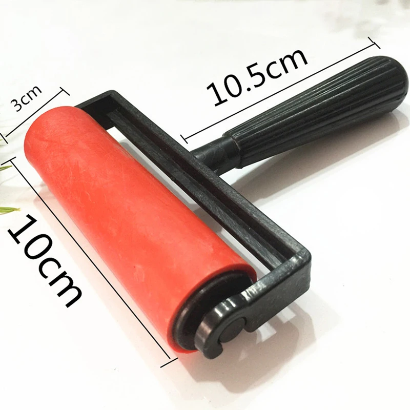 10Cm Printmaking Con Lăn Cao Su Mềm Brayer Dự Án Thủ Công Mực Sơn Và Stamping Công Cụ In Con Lăn Xây Dựng Tay Công Cụ