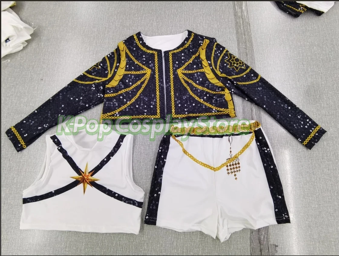 أطفال بنات Kpop شيطان هنتر تأثيري رومي زوي ميرا تأثيري حلي مجموعة ثلاثية الأبعاد طباعة مرحلة الطفل أداء الملابس حفلة الهالوين