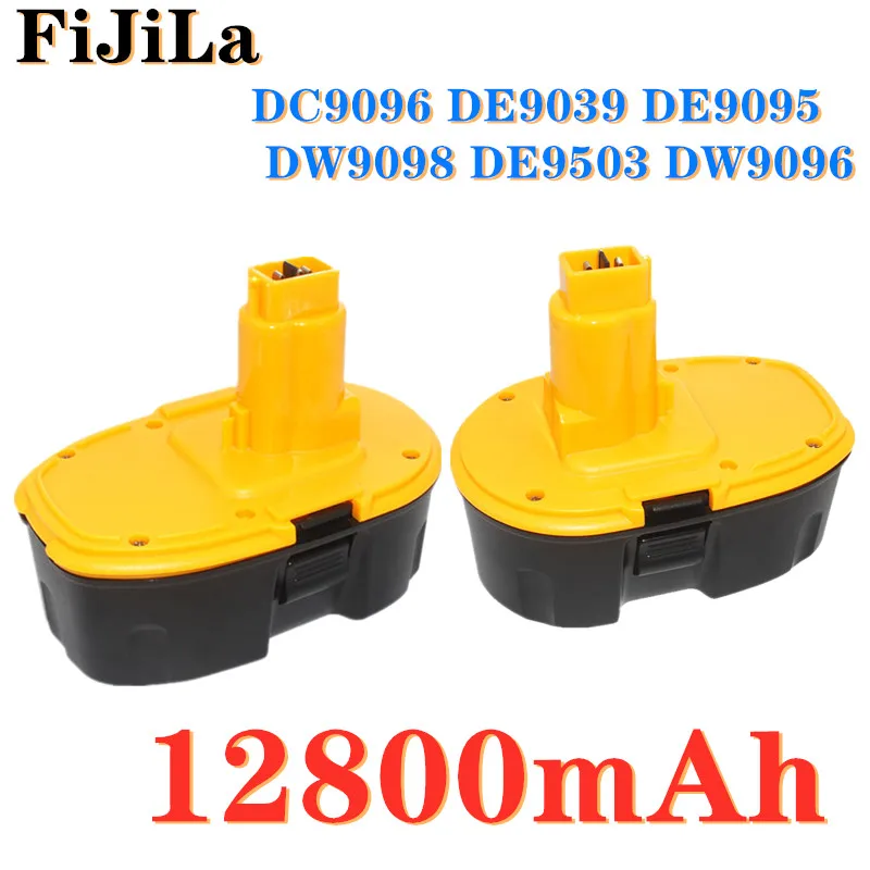 

Aokaidikui 2023 New 18V 12800mAh Ni-MH Power Tool for Dewai DC9096 DE9039 DE9095 DW9098 DE9503 DW9096 Replacement Battery