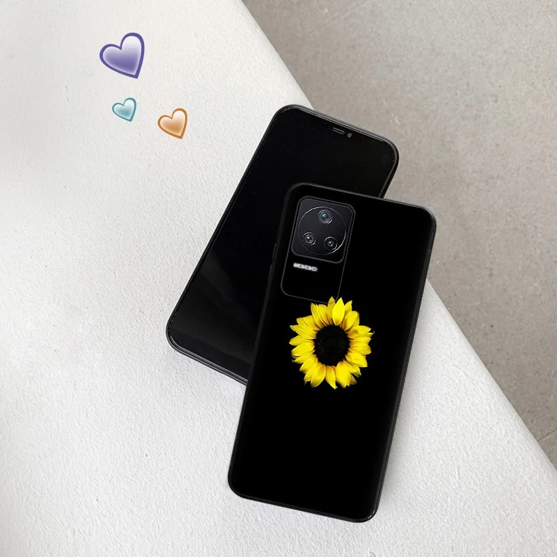 Anti-Drop Soft Phone Case For Xiaomi Poco x5 5G x4 x3pro f1 f3 gt f4 f5 m5 m4 m3 c40 c50 c51 Fashion Retro Daisy Sunflower Cover