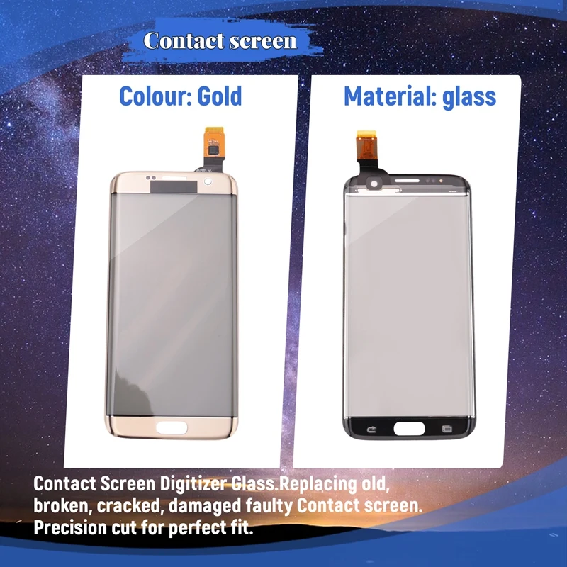 For Samsung Galaxy S7 Edge G935 Contact Screen Digitizer Glass With Tools