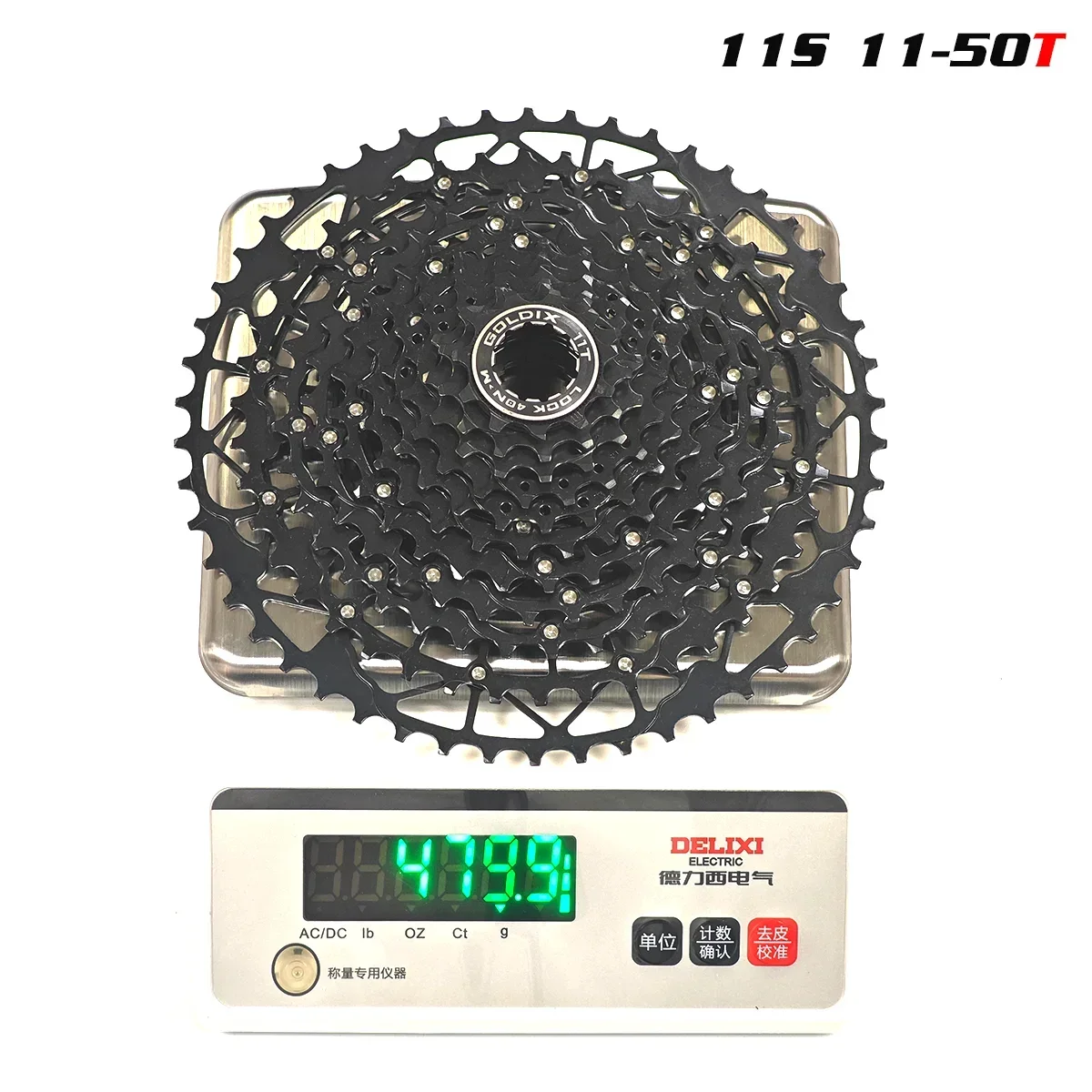 GOLDIX Ultraleichter MTB-Kassettenfreilauf k7 9/10/11/12/13 Geschwindigkeit HG-Struktur Kettenrad Kohlenstoffstahlmaterial für Mountainbike