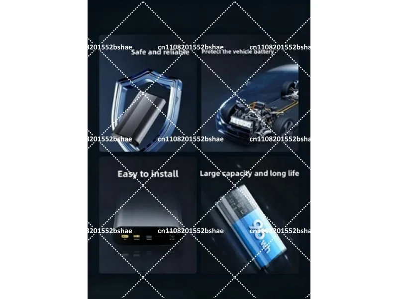 Parking Monitoring Car Power Supply 96Wh LiFePO4 12-30V Dash Cam Low Voltage Protection
