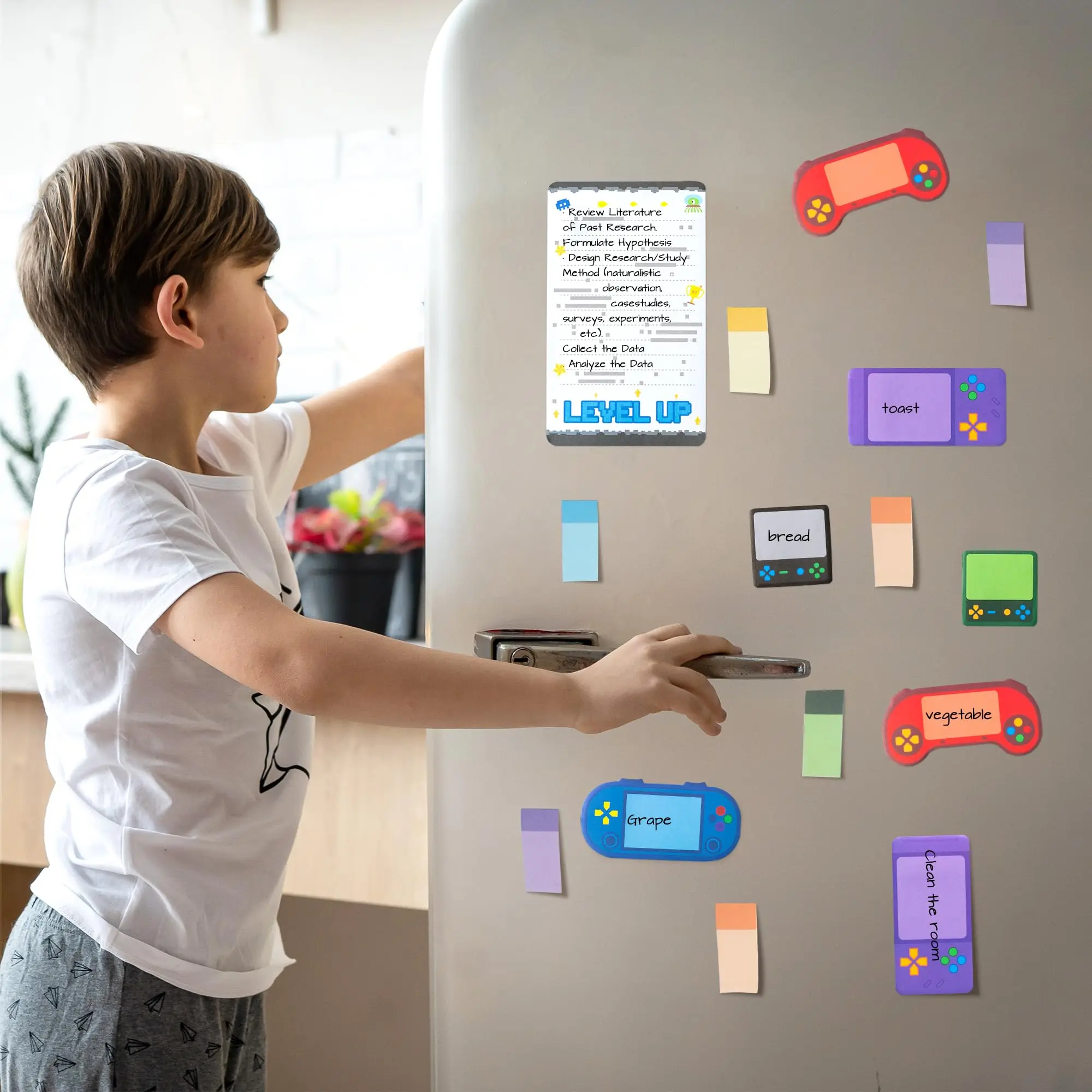 مجموعة ملاحظات مريحة لألعاب الفيديو، علامة صفحة الملاحظات ذاتية اللصق، ملصق مرجعي ثابت، ملصق إشارة مرجعية للوازم المدرسية المكتبية