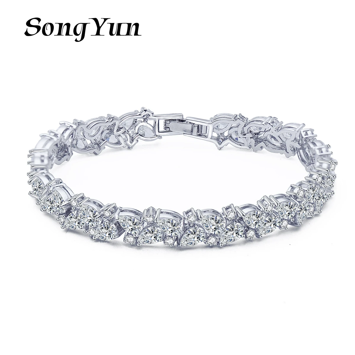 

SongYun Jewelry MHT Quality Brass Bracelet Charm Cuff CZ 7A Zircon Bachelorette Gift Bridesmaid Gift Women Bracelets Jewelry