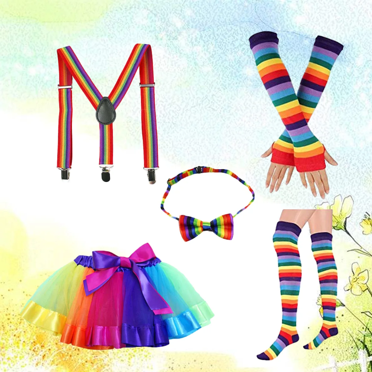 

Apparel Rainbow Skirt Fashion Tutu Skirts for Girls Costumes Party Outfits Women's