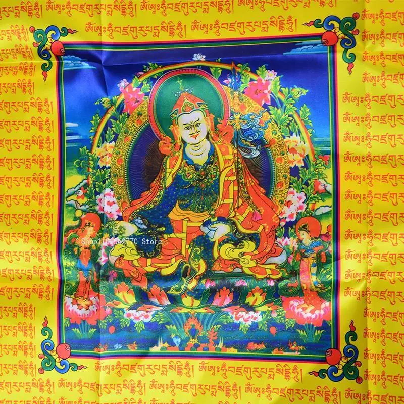 أعلام الصلاة الملونة Xizang نسيج القماش الحريري الرياح الحصان العلم ديكور منزلي Xizang الصلاة في الهواء الطلق معلقة للديكور