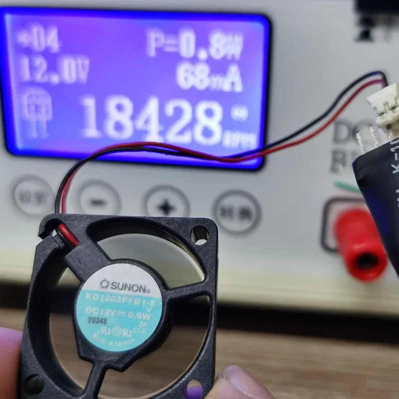 Para DC 12V 0,9 W 18000RPM KD1203PFB1-8 2 líneas 3010 ventilador de refrigeración de suspensión magnética