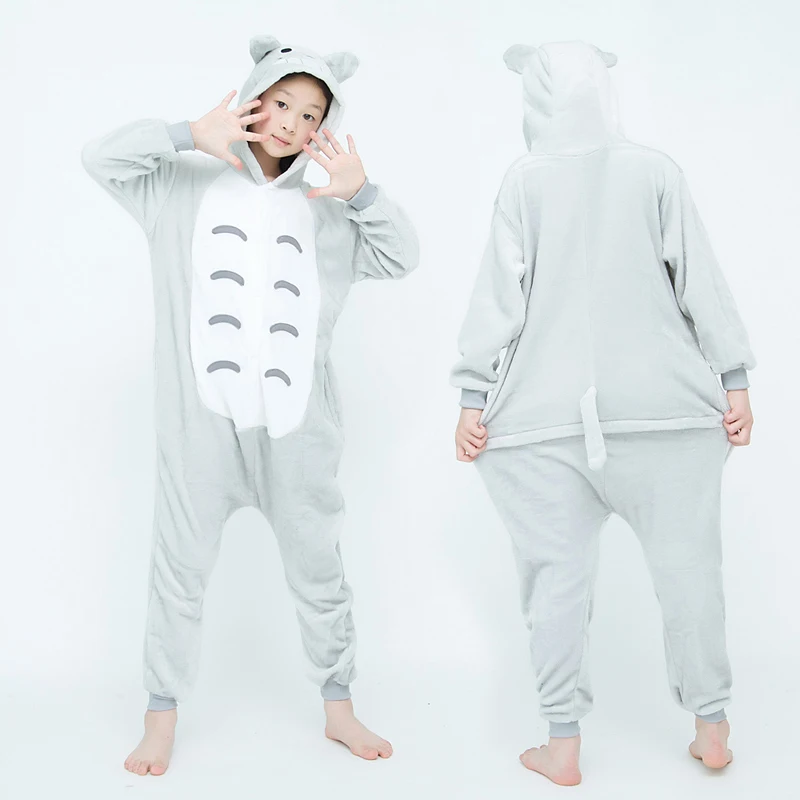 Chłopcy dziewczyny Kigurumi kreskówka piżama Anime Cosplay kostiumy przebranie Pijama dziecięca bielizna nocna na Halloween Boże Narodzenie