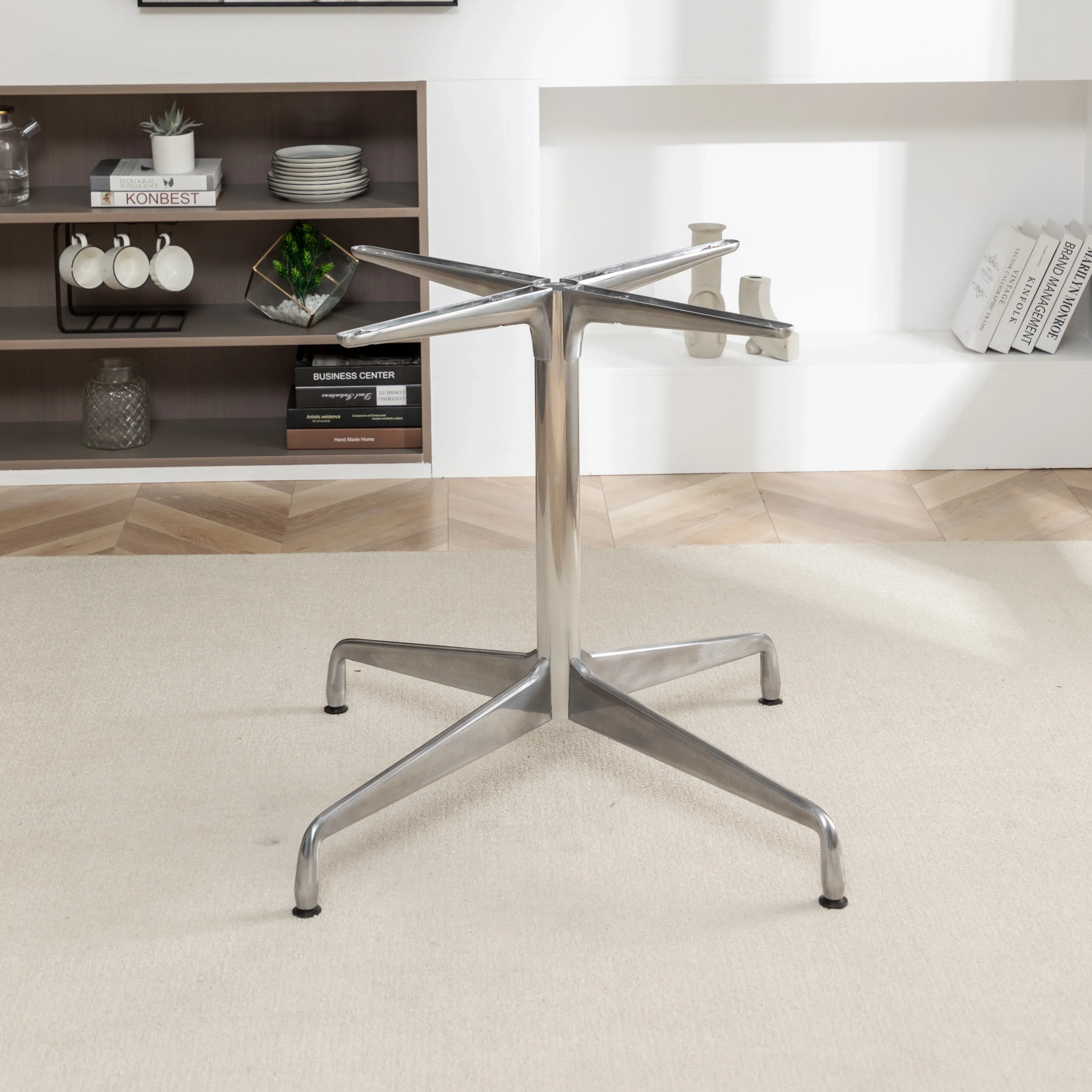 All-aluminum large table foot reception table rack hotel hotel display room table