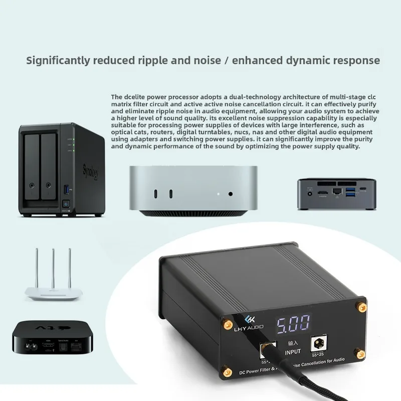 

Dc elite dc power supply: optimized high-capacity matrix filtering with active noise cancellation for enhanced performance
