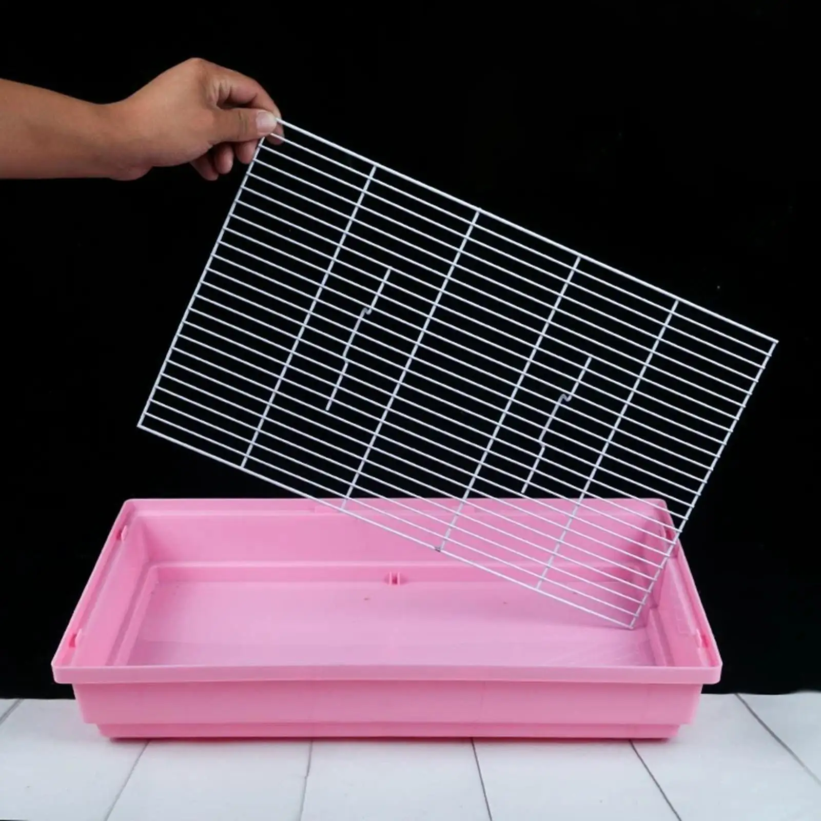 Bunny Cage Resting Mat Metal Floor Grid Replacement Floor Grid for Bunny Pet Bottom Tray Modular Cages Guinea Pig Chinchilla