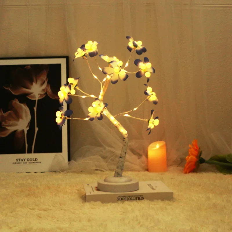 New LED Tree Lamp Home Room Living Room Decoration Bedside Decoration Night Light Nordic Style Cafe Restaurant Decoration Lamp