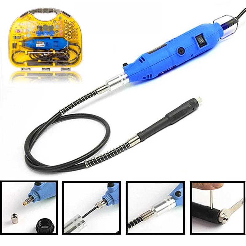 Electric Grinder Mini Drill Rotary Tools Engraver For Dremel Power Tools For Wood Metal Cutting Grinding Polishing Accessories