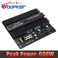 Woopker 600W Amplifier Board 12V Car Audio Power Amplifier Board Lossless Subwoofer Bass Module High Power 4 Ohm Mono Channel