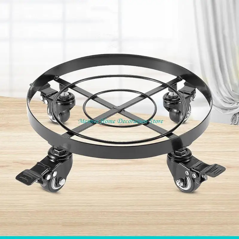 

H7BF Heavy Load Wheeled Planter Saucers Roller Tray for Effortlessly Transport of Heavy Plant&Garden Pots, Secure Positioning