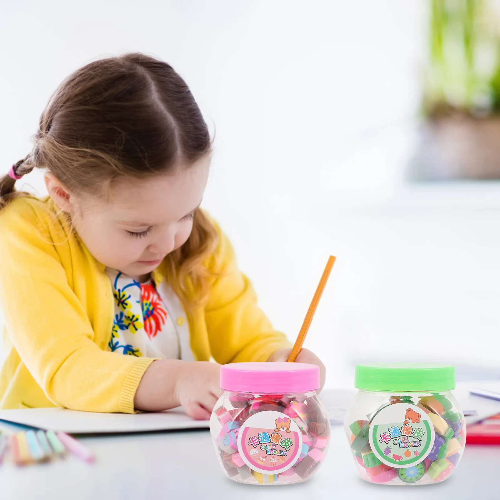 

Creative Cartoon Erasers Tpu Material Remove Pencil Marks Well Suitable for Students Office Workers Designers Animal Erasers