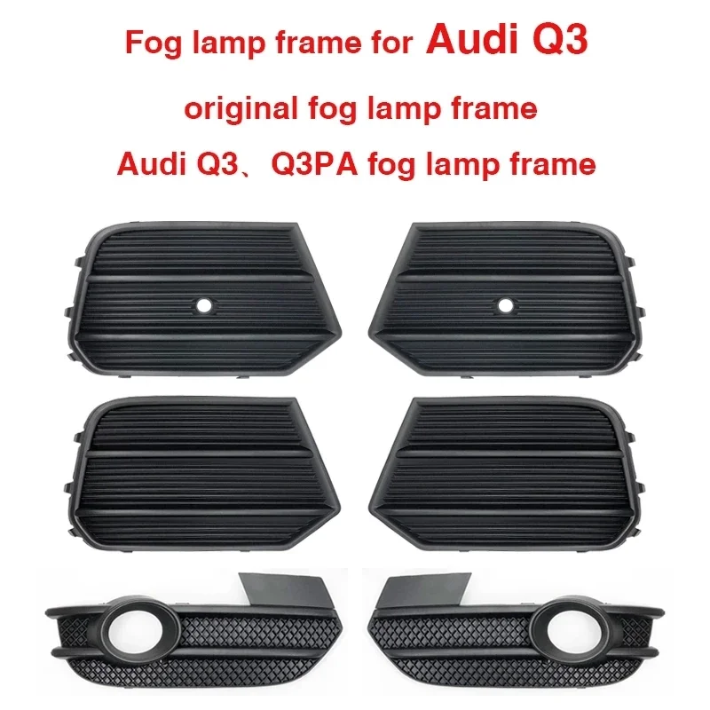 

Suitable for Audi Q3 Q3PA Fog Lamp Frame Fog Lamp Cover 2013 2014 2015 2016 2017 2018 Lower Mesh Front Bumper Grille