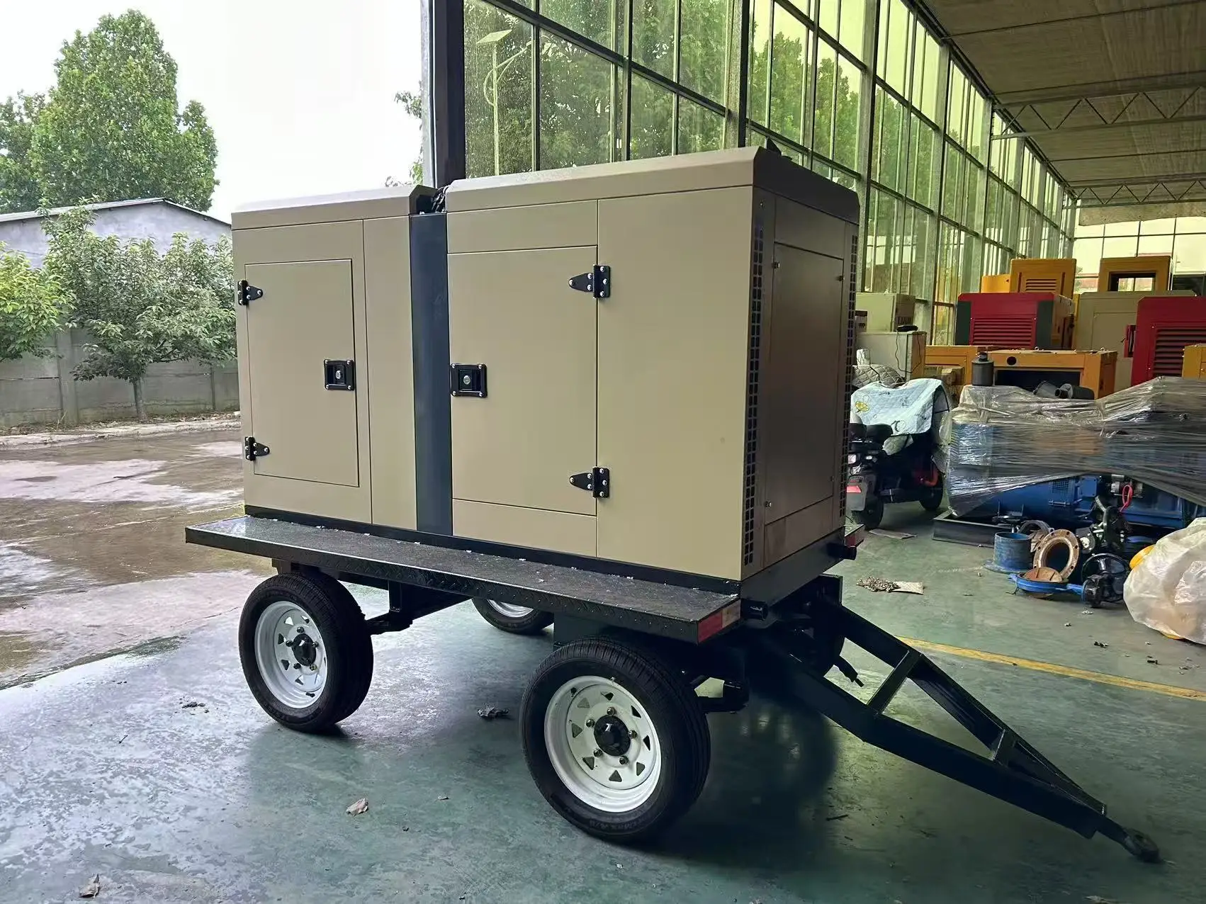 100KW 200KW 300KW Large Power Generator Engine Driven All Copper 1500Rpm 50Hz 60Hz 400V  Industrial Generator