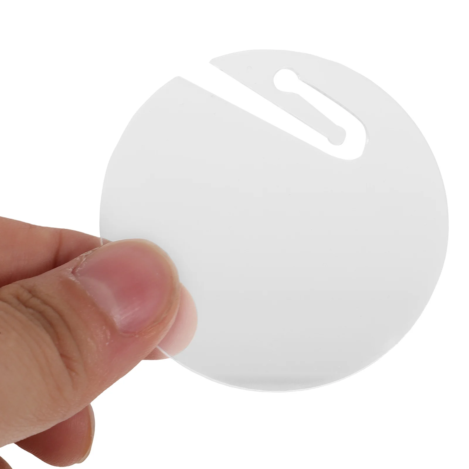 

50Pcs Acrylic Drink Tags Round Wine Marker Reusable Cup Identifiers for Parties Bars Decorative Gathering Accessories