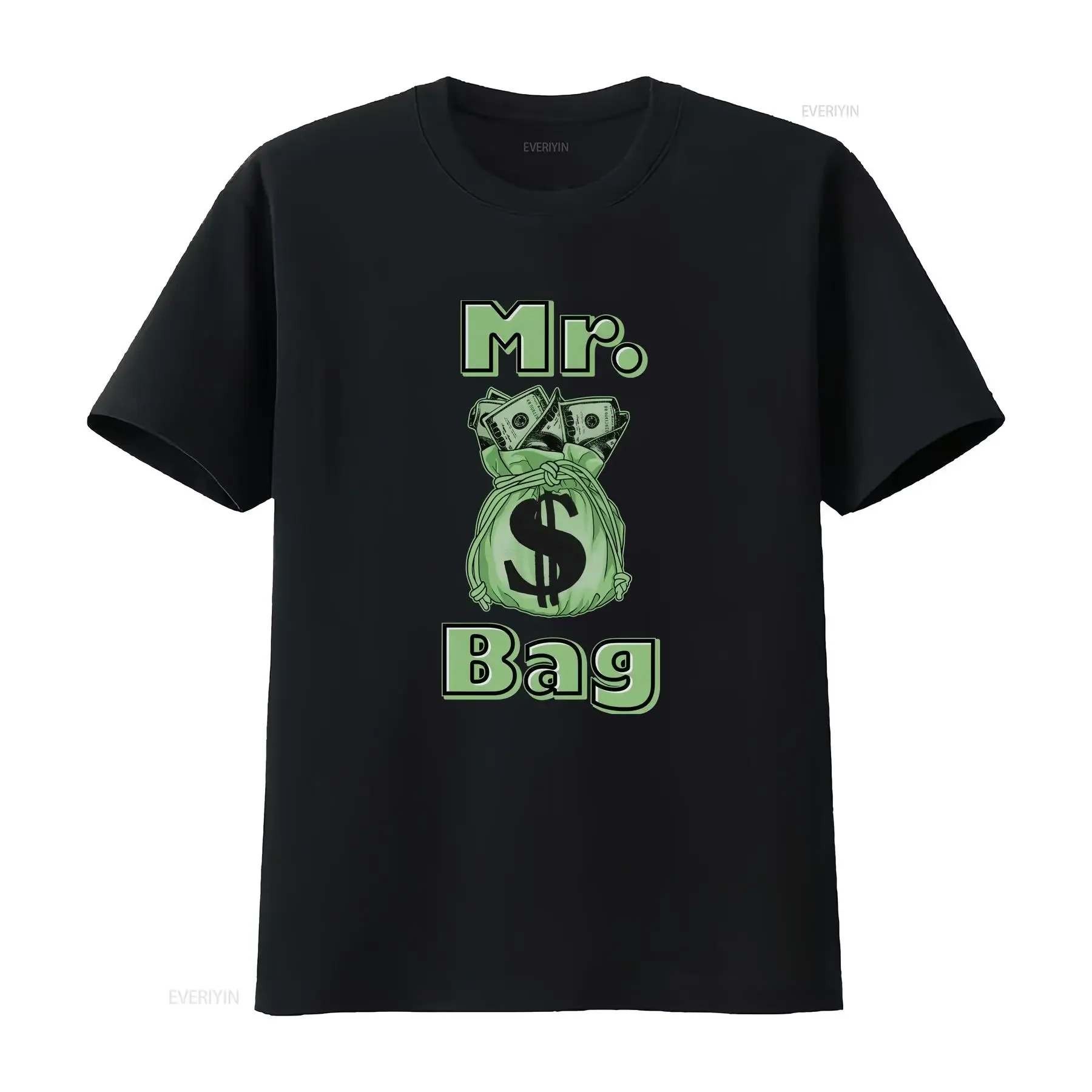 Camiseta Mr Bag Foamposite Barely Green Sneaker Retro, Ligera y Negra, con Gráfico Vintage Lavado, Ligeramente Transpirable, para Hombre