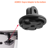 RAVEMEN AGM03 Gopro Adapter Bike Mount Bracket For RAVEMN FR500/FR300/FR160 Light To Bottom Below The Bike Computer Mount Nylon
