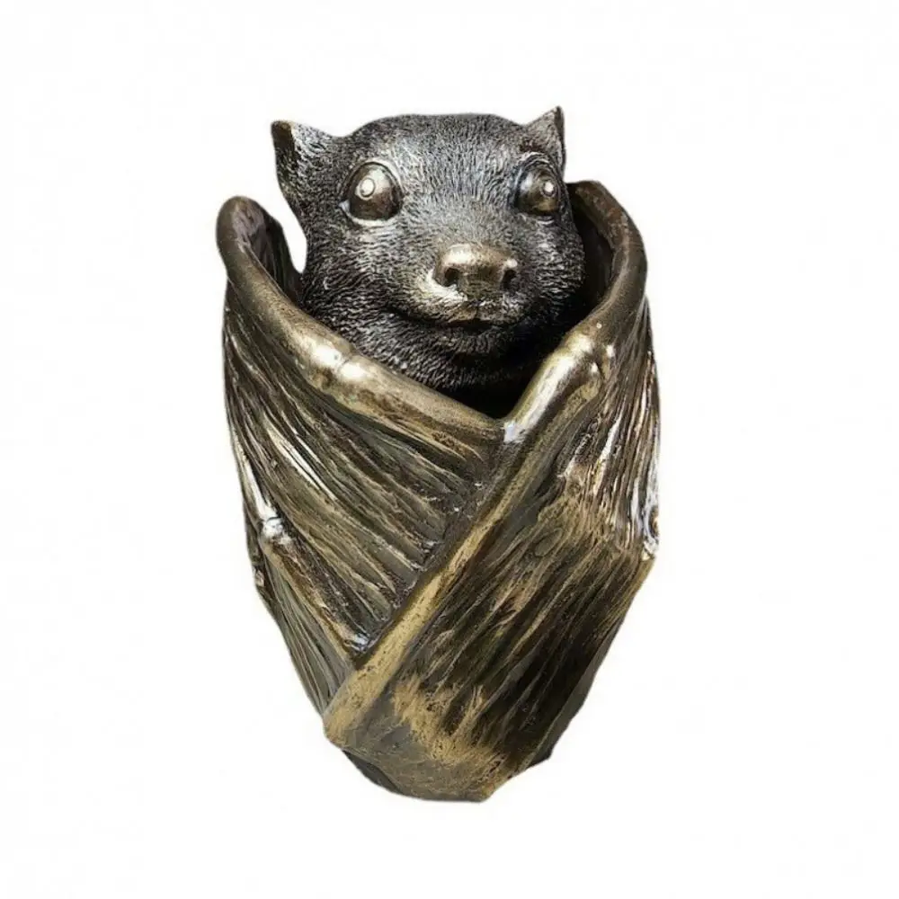 

Creative Resin Bat Secret Trinket Stash Box Bronze Decorative Gothic Bat Box Miniature Gothic Style Jewelry Box Halloween