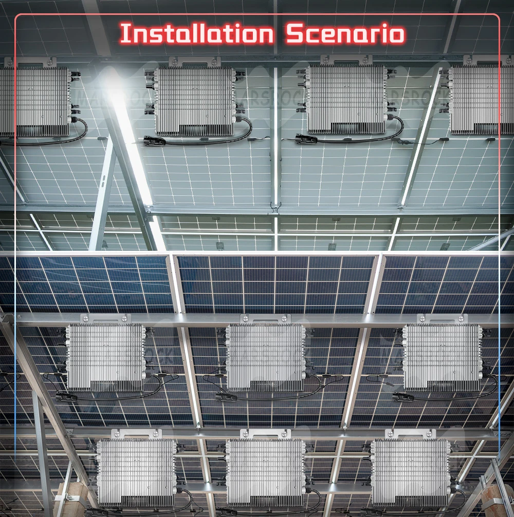 Deye Brand 2000W Solar Microinverter Grid On Inverter DC22-60V AC230V Grid System Home Grid Tie Converter