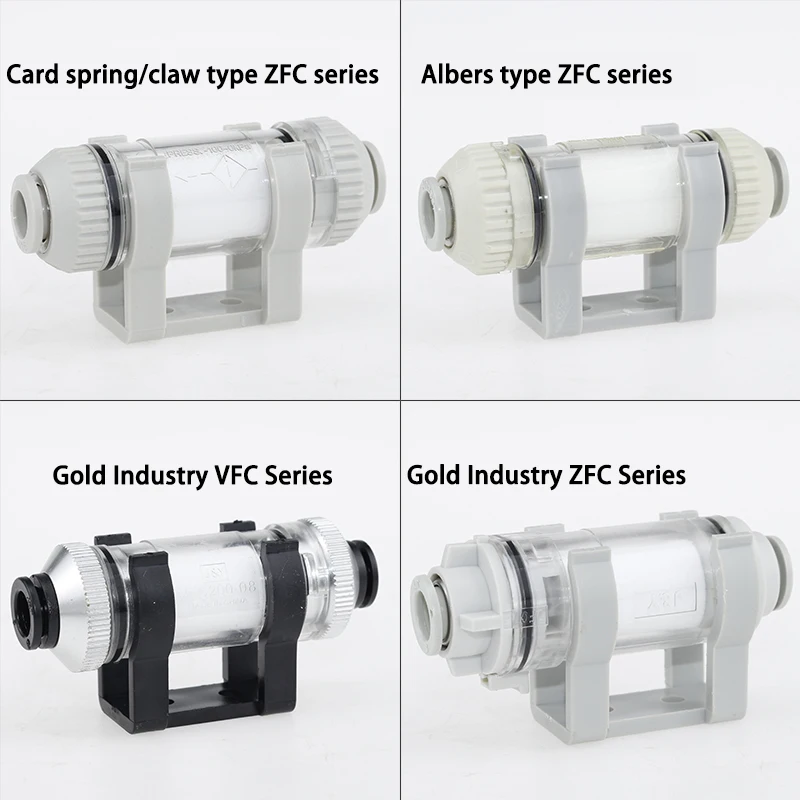 AFR Brand Pneumatic pipeline vacuum filter vacuum filtration ZFC Series ZFC100-04B ZFC100-06B ZFC-200-06B ZFC200-08B ZFC200-12B
