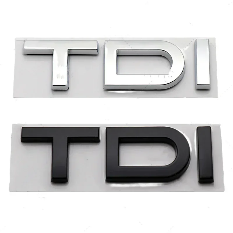 3D ABS TDI Logo Rear Trunk Boot Emblem Badge Sticker Decals for Audi A3 A4 A5 A6 A7 A8 Q2 Q3 Q5 Q7 Q8 Car Styling Accessories