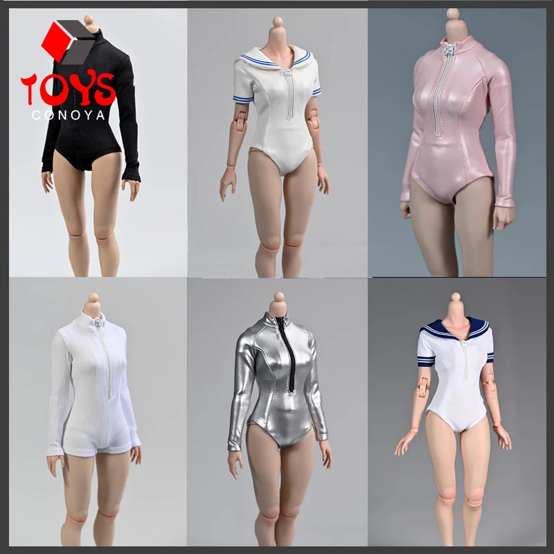 

In Stock 1/6 Surfing Diving Suit Long Sleeve Half Body Swimsuit Clothes Model Fit AT201/202/203 Soldier Action Figure Body
