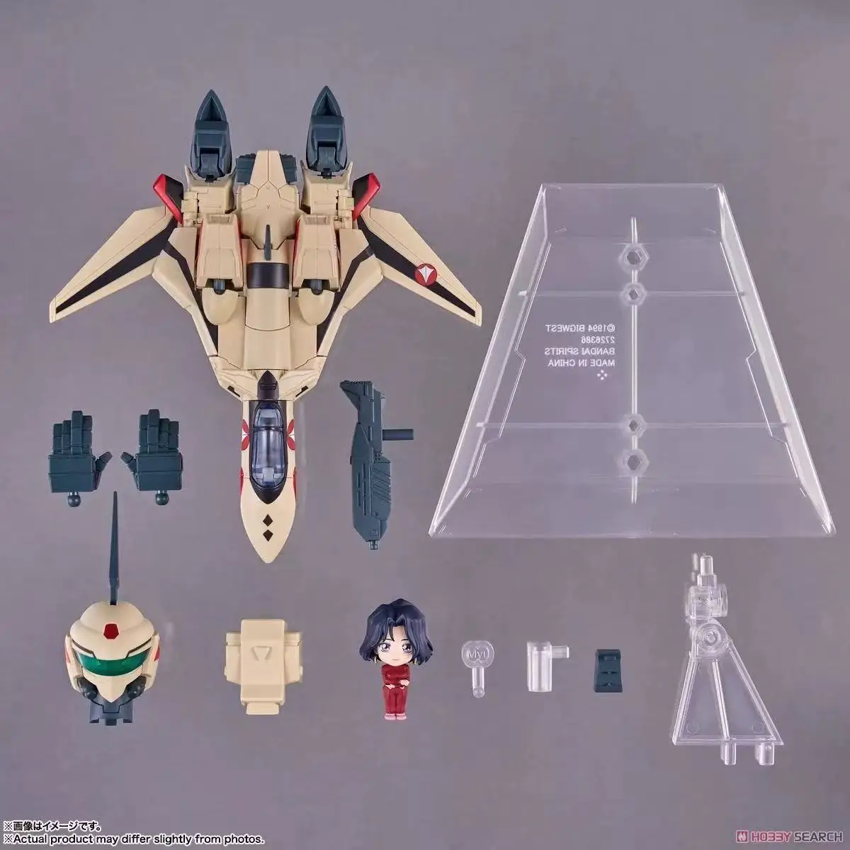 

In Stock Original BANDAI TINY SESSION Macross PLUS YF-19 Yong Dyson Machine with Miu Fangrong Toy Gift Collection